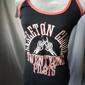 Twenty One Pilots Skeleton Clique Racerback Tank